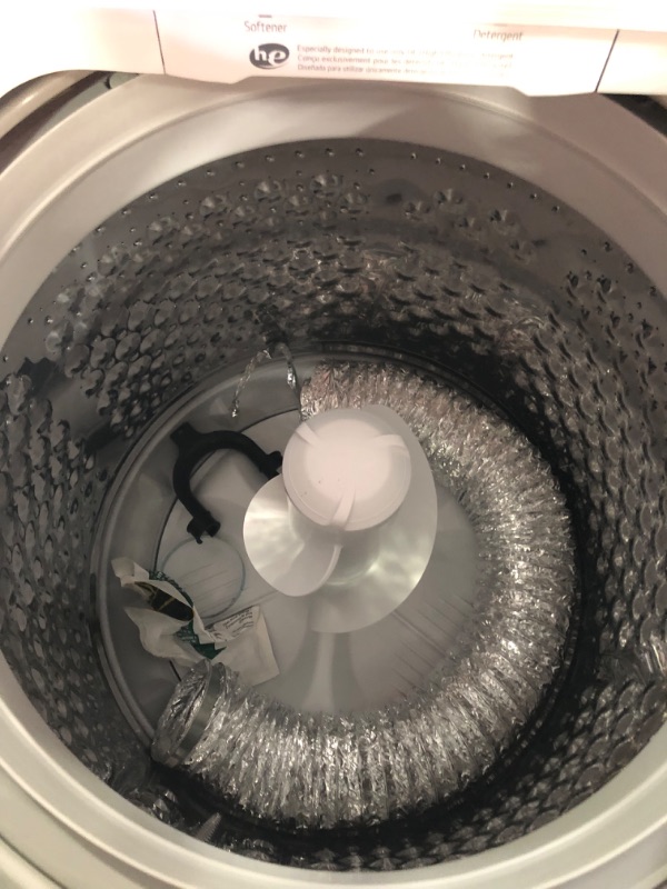 Photo 6 of **USED, TESTED POWERS ON** LG 4.1 cu. ft. Top Load Washer with 4-Way Agitator® and TurboDrum™ Technology