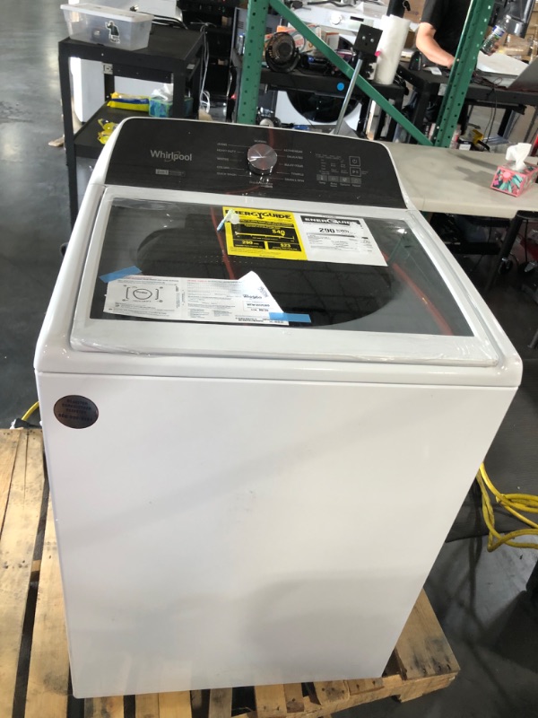Photo 2 of ***Parts Only***4.7–4.8 Cu. Ft. Top Load Washer with 2 in 1 Removable Agitator MODEL #: WTW5057LW0 SERIAL #:CC3600726