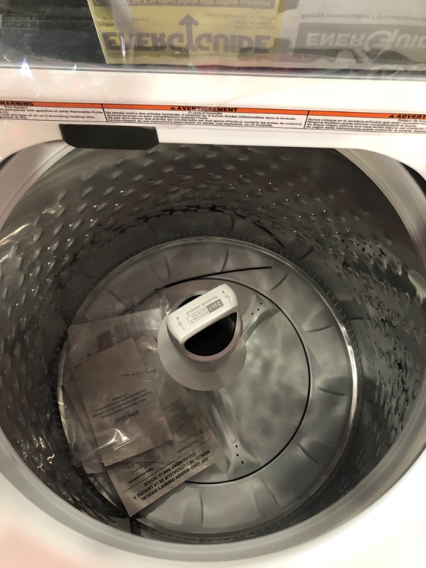 Photo 7 of ***Parts Only***4.7–4.8 Cu. Ft. Top Load Washer with 2 in 1 Removable Agitator MODEL #: WTW5057LW0 SERIAL #:CC3600726