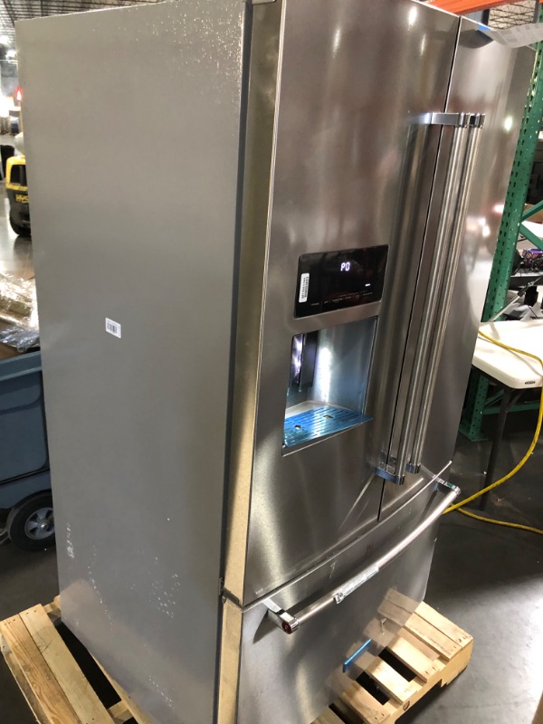 Photo 9 of **USED, TESTED LIKE NEW** KITCHEN AID 26.8 Cu. Ft. Standard-Depth French Door Refrigerator with Exterior Ice and Water Dispenser