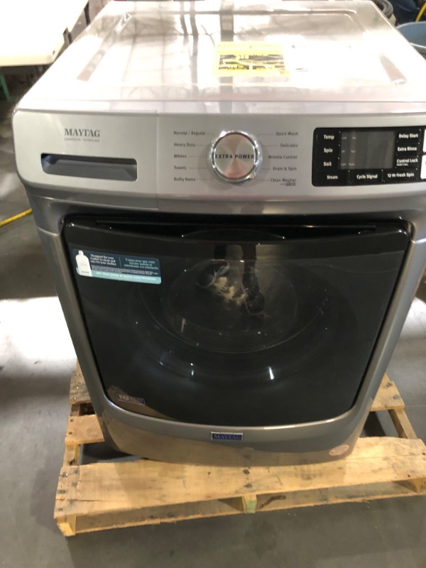 Photo 1 of **USED, TESTED POWERS ON** MAYTAG FRONT LOAD WASHER WITH EXTRA POWER AND 16-HR FRESH HOLD® OPTION - 4.8 CU. FT.