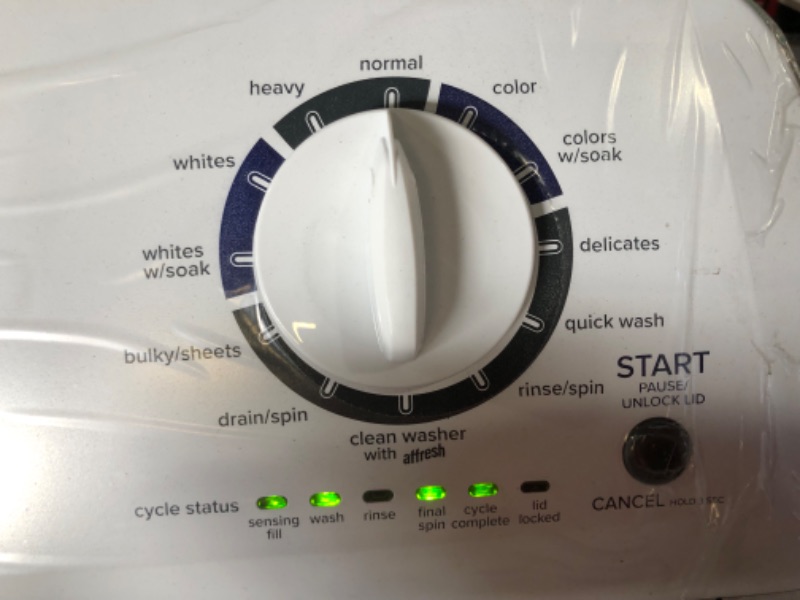 Photo 4 of **USED, TESTED POWERS ON**  AMANA LARGE CAPACITY TOP LOAD WASHER WITH HIGH-EFFICIENCY AGITATOR