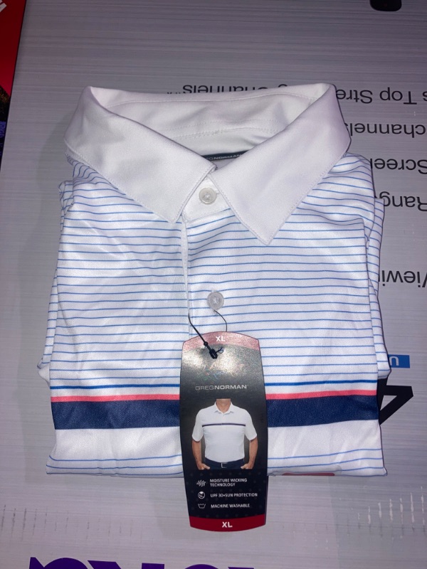 Photo 2 of **USED/SLIGHTLY DIRTY**
Greg Norman Men's Performance Golf Polo X-Large Dubarry