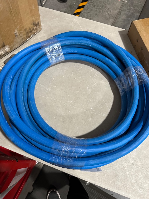 Photo 2 of AG-LITE BSAL3450 3/4" x 50' Hot/Cold Water Rubber Garden Hose, 100% Rubber, Ultra-Light, Super Strong, 500 PSI, -50F to 190F Degrees, High Strength Polyester Braided