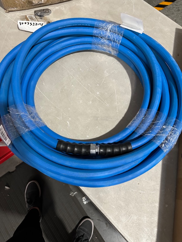 Photo 3 of AG-LITE BSAL3450 3/4" x 50' Hot/Cold Water Rubber Garden Hose, 100% Rubber, Ultra-Light, Super Strong, 500 PSI, -50F to 190F Degrees, High Strength Polyester Braided