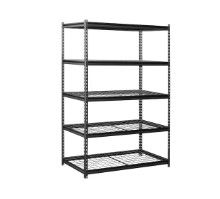 Photo 1 of *MISSING PIECES*
Project Source Metal Heavy Duty 5-Tier Utility Shelving Unit (48-in W x 24-in D x 72-in H), Gray