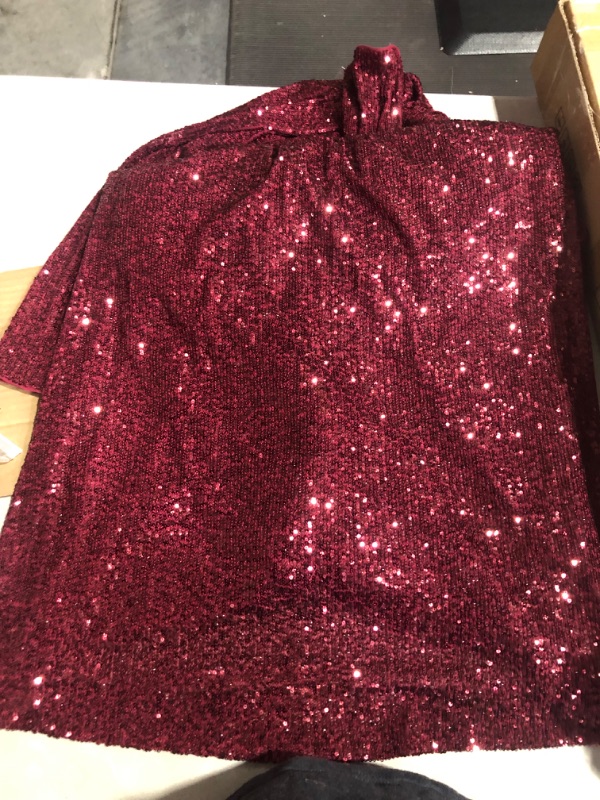 Photo 5 of Long Sleeve Sequin Blouson Dress 54B Size 6
