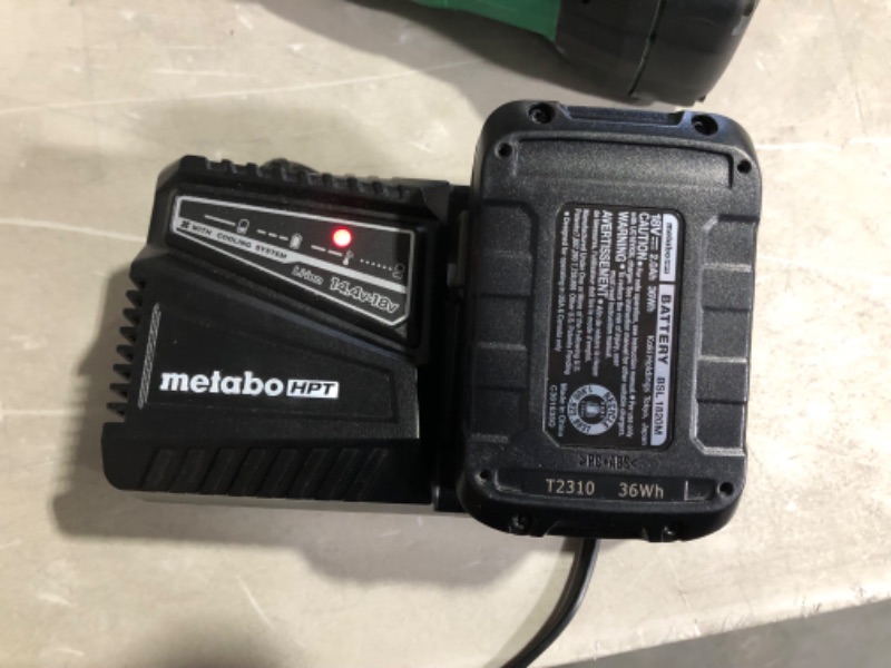 Photo 8 of ***USED - UNTESTED - SEE NOTES***
Metabo HPT 18V MultiVolt Cordless Brad Nailer | Includes 1-18V, 3.0 Ah Lithium Ion Battery 