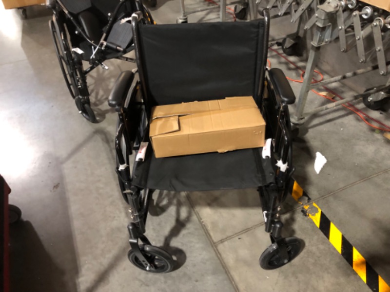 Photo 2 of ***NO PACKAGING - USED***
Medline Premium UltraLightweight Wheelchair with FullLength FlipBack Arms and Elevating Leg Rests