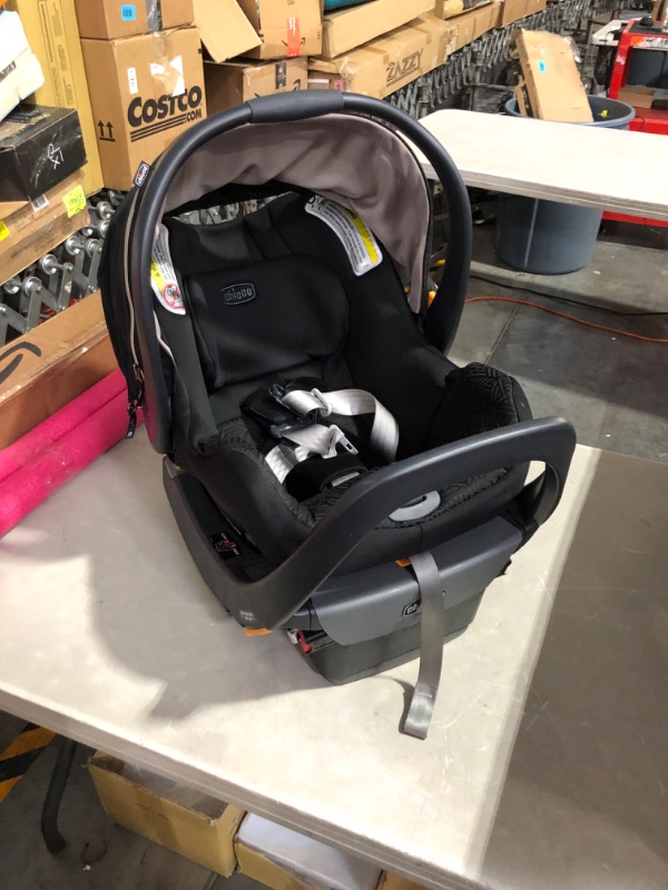 Photo 4 of Chicco KeyFit 35 Zip ClearTex Infant Car Seat - Obsidian | Black