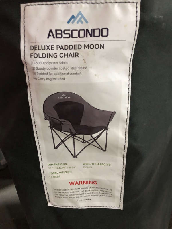 Photo 5 of ***USED - DIRTY - UNABLE TO TEST***
ABSCONDO Heated Camping Chair, Camping Chairs 