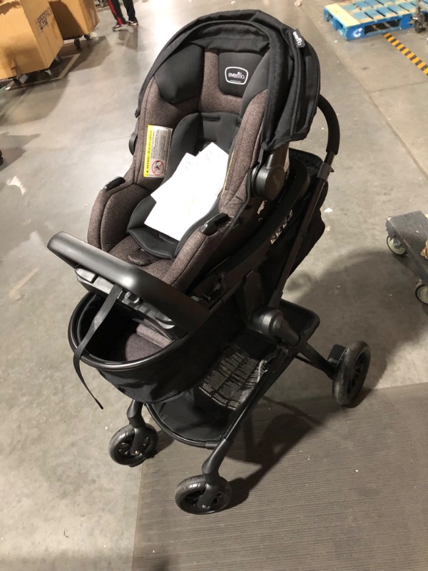 Photo 5 of ***USED - NO PACKAGING***
Evenflo Pivot Modular Travel System with LiteMax Infant Car Seat with Anti-Rebound Bar (Casual Gray)