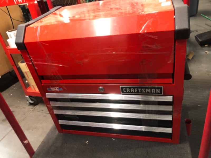 Photo 2 of ***  SEE PICTURES MINOR SCRACHES *** CRAFTSMAN 2000 Series 26-in W x 19.75-in H 5-Drawer Steel Tool Chest (Red)