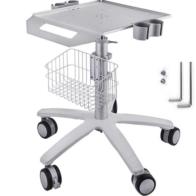 Photo 1 of ***NOT FUNCTIONAL - FOR PARTS - NONREFUNDABLE - SEE NOTES***
VEVOR Medical Cart Mobile Trolley Cart with Wheels 29.5"-41.3" Height Adjustable Stainless Steel