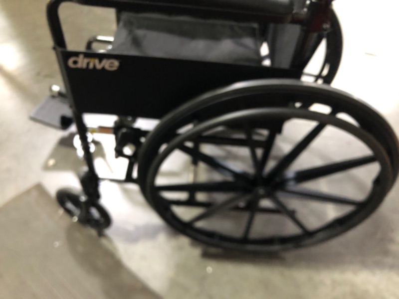 Photo 5 of **NONREFUNDABLE**FOR PARTS OR REPAIR**SEE NOTES**
Drive Medical SSP118FA-SF Silver Sport 1 Folding Transport Wheelchair