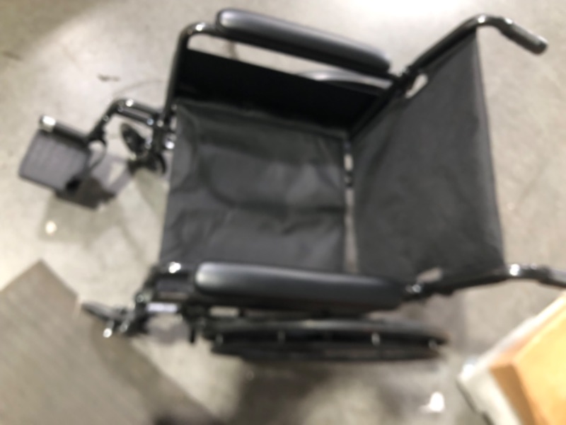 Photo 2 of **NONREFUNDABLE**FOR PARTS OR REPAIR**SEE NOTES**
Drive Medical SSP118FA-SF Silver Sport 1 Folding Transport Wheelchair