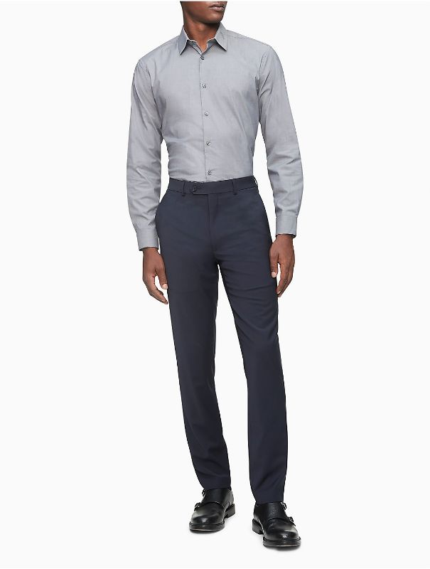 Photo 1 of Calvin Klein Skinny Fit Men’s Suit Separates with Performance Stretch Fabric Skinny Navy 32W x 30L