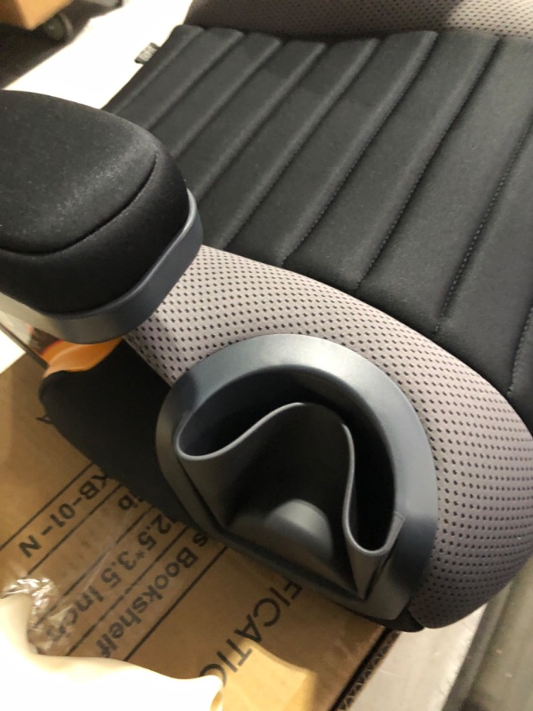 Photo 1 of Chicco GoFit Backless Booster Car Seat, Travel Booster Seat for Car, Black/Grey Shark GoFit