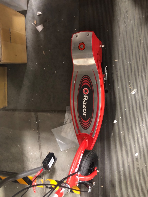 Photo 6 of **MINOR DAMAGE PREV USED**
Razor E100 Electric Scooter (Red)