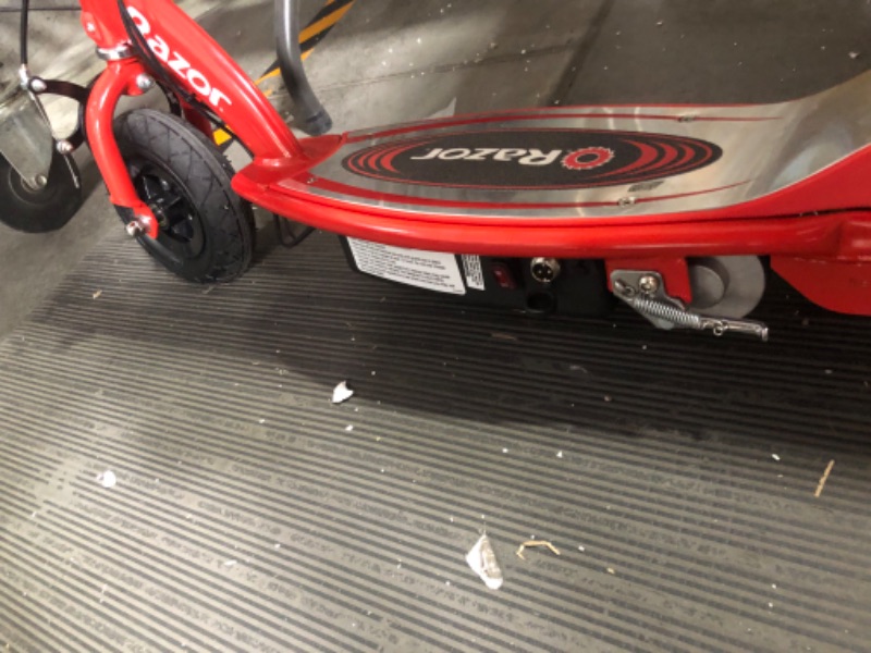 Photo 4 of **MINOR DAMAGE PREV USED**
Razor E100 Electric Scooter (Red)