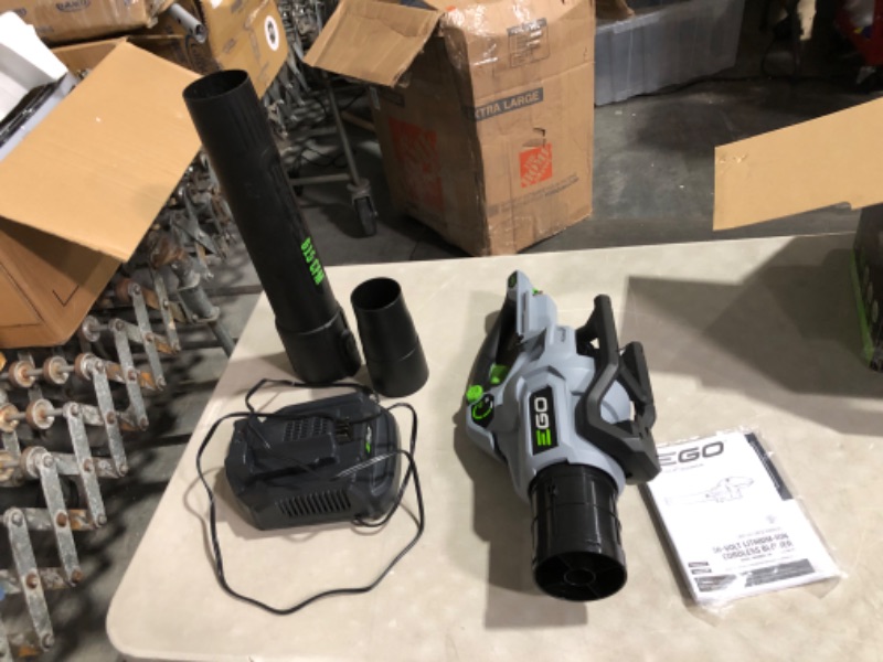 Photo 3 of ***USED - MISSING BATTERY - UNABLE TO TEST***
EGO Power+ LB6151 615 CFM Variable-Speed 56-Volt Lithium-ion Cordless Leaf Blower