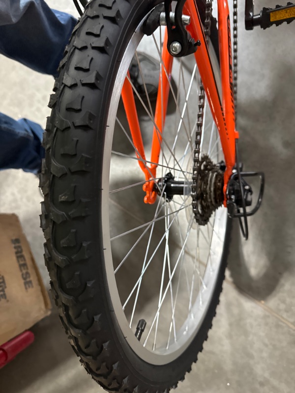 Photo 4 of ***DAMAGED READ NOTES***Pacific Mountain Adult Sport Bike, 24-26-Inch Wheels, Multiple Colors 24-Inch Orange