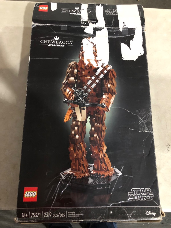 Photo 5 of ***PARTS ONLY/NON-RETURNABLE**MISSING PIECES**PIECES LOOSE IN BOX***
LEGO Star Wars Chewbacca 75371 Buildable Star Wars Collectible for Adults, BOX DAMAGED