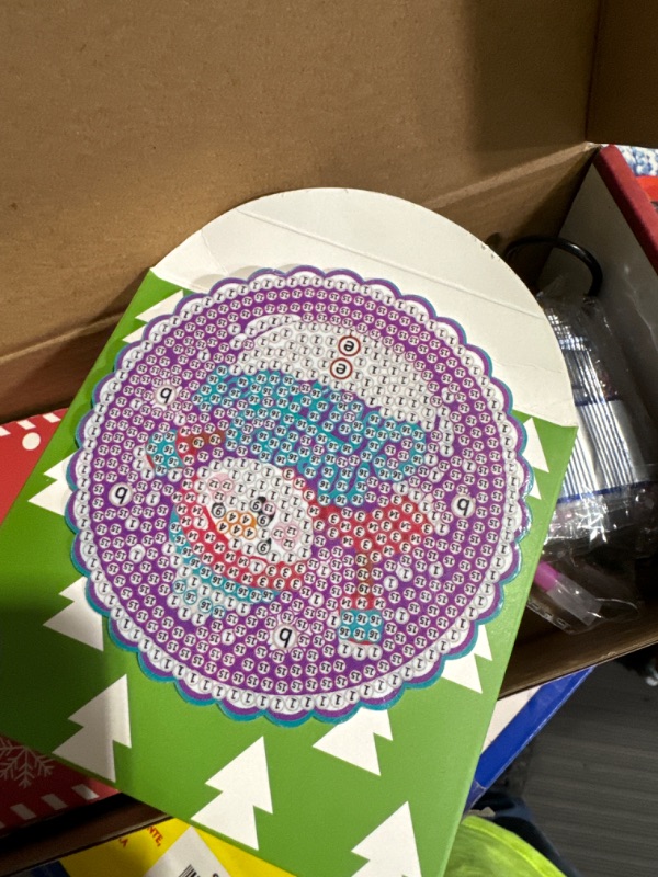 Photo 1 of 12 Days of Christmas Advent Calendar Diamond Painting Coasters, DIY Crafts Gem Diamond Art Kits for Adults, Elderly Parents, Christmas Ornaments Advent Calendar 2023 for Adults, Seniors, Women, Grils 3-Christmas Coasters