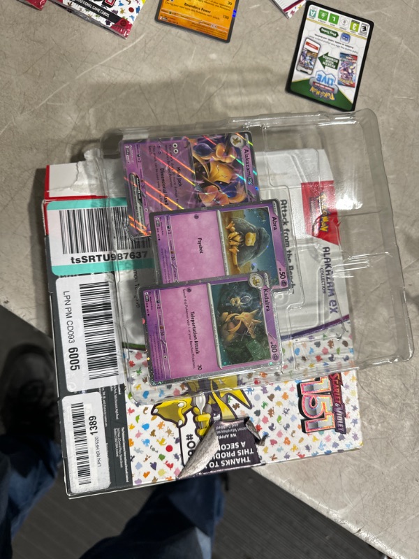 Photo 4 of *READ NOTES*Pokémon TCG Scarlet & Violet 3.5 Pokemon 151 Alakazam Ex Box