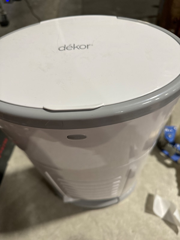 Photo 4 of *READ NOTES*Dekor Classic Hands-Free Diaper Pail | White | Easiest to Use | 