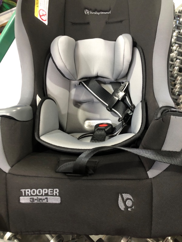 Photo 3 of Baby Trend Trooper 3-in-1 Convertible Car Seat, Dash Black