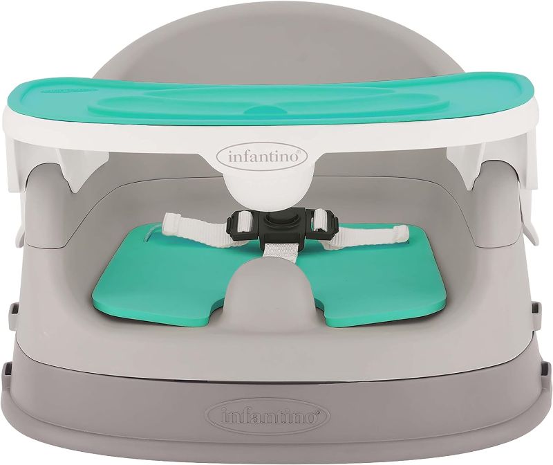 Photo 1 of 
Infantino Grow-with-Me 4-in-1 Two-Can-Dine Deluxe Feeding Booster Seat, Space-Saving Design, Infant Booster for 6M+, Toddler Seat for 3Y+