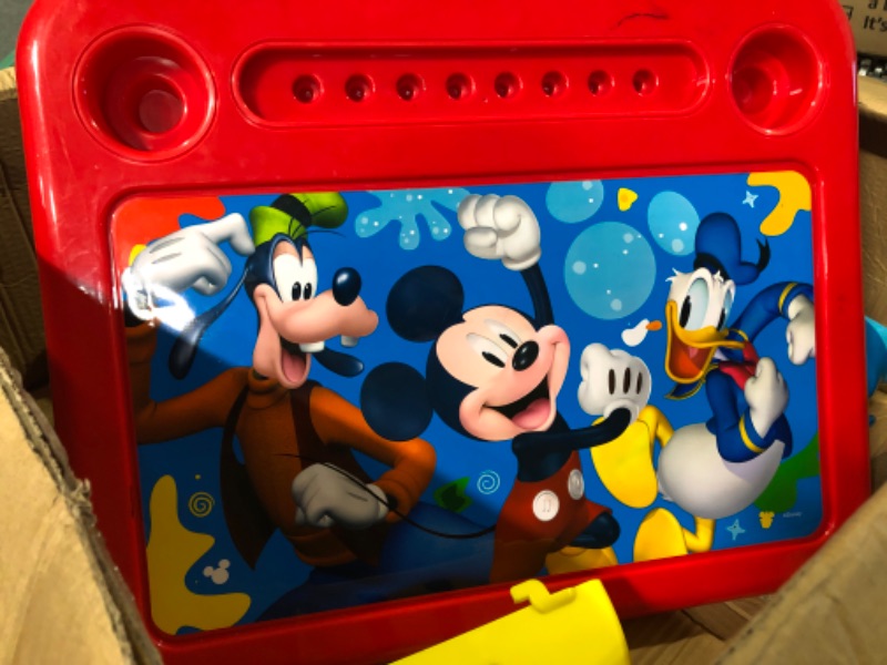 Photo 2 of Disney Mickey Mouse Draw and Play Desk by Delta Children – Includes 10 Markers and Coloring Book, Blue