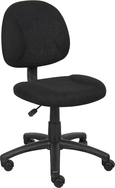 Photo 1 of Boss Office Products Nylon Black Boss Office Deluxe Posture Chair, 25" W x 25" D x 35-40" H