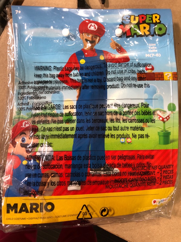 Photo 3 of Boys Mario Classic Costume
