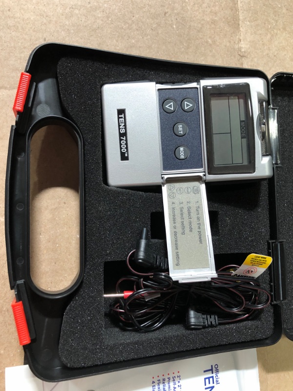 Photo 3 of TENS 7000 Digital TENS Unit with Accessories - TENS Unit Muscle Stimulator for Back Pain Relief, General Pain Relief, Neck Pain, Sciatica Pain Relief, Nerve Pain Relief