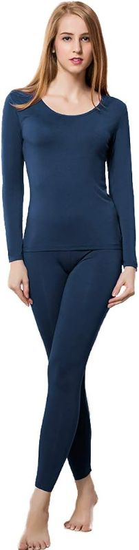 Photo 1 of HEROBIKER Thermal Underwear Women Ultra-Soft Set Base Layer Top & Bottom Long Johns with Fleece Lined Winter Warm