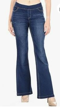 Photo 1 of Flare Jeans for Women Ladies Elastic 