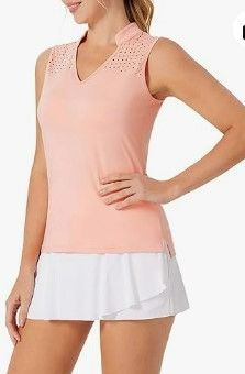 Photo 1 of JACK SMITH Womens Golf Shirt Sleeveless Dry Fit Tennis Polo Workout Tank Top