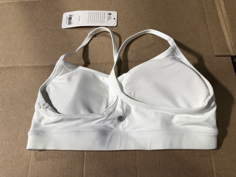 Photo 1 of CRZ YOGA Butterluxe Womens Y Back Sports Bra - Padded Racerback Low Impact Spaghetti Thin Strap Workout Yoga Bra