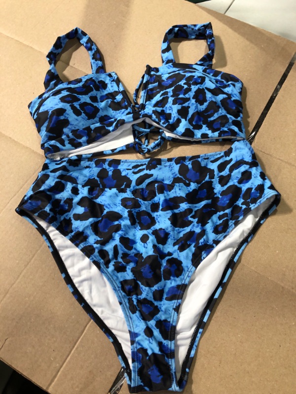 Photo 2 of 4.2  1,581
Saodimallsu Womens Sexy Two Piece Leopard Printed Swimsuits High Waisted High Cut Padded Bikini Set Bathing Suits