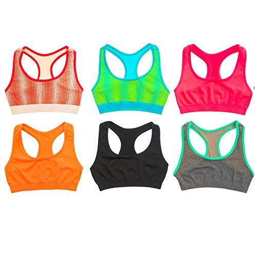 Photo 1 of Alyce Intimates Seamless Girls Racerback Sports Bra, Pack of 6