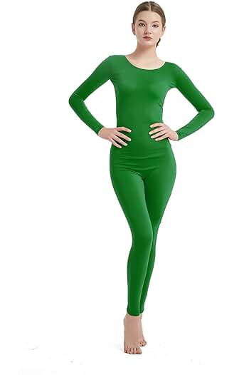 Photo 1 of Full Bodysuit Womens Long Sleeve One Piece Jumpsuit Spandex Zentai Unitard