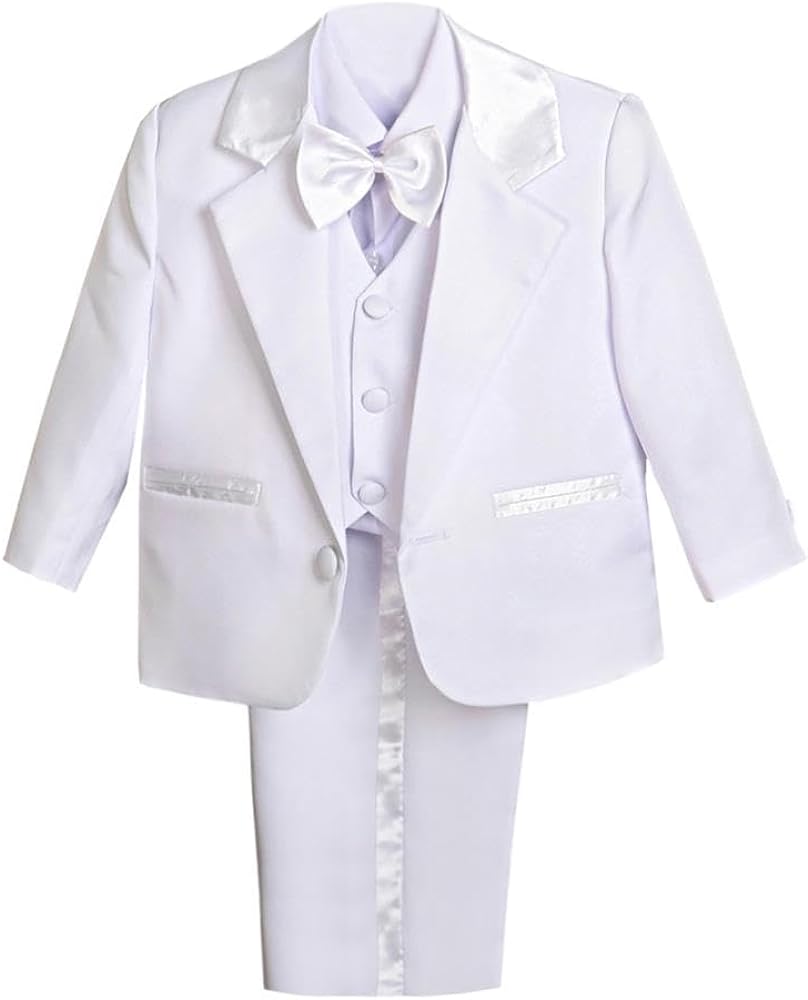 Photo 1 of Dressy Daisy Baby Boy' 5 Pcs Set Formal Tuxedo Suits No Tail Wedding Christening Outfits