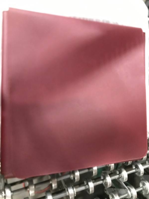 Photo 1 of MAIDERN 51 Inch L Shaped Corner Desk Mat, Cork & Leather Reversible Desk Pad for Gaming Computer Office Home (Wine red) … 51” x 51”x 15.7” Wine Red
