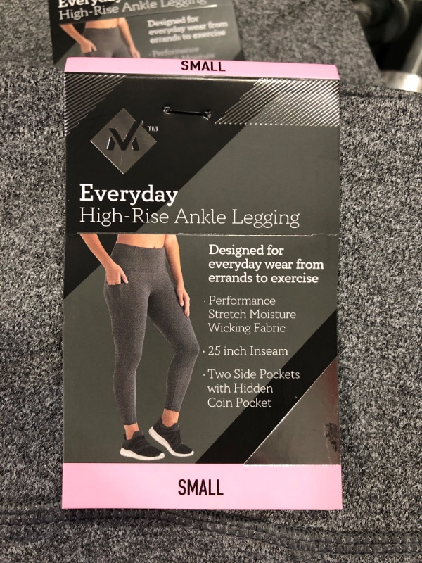 Photo 4 of Member's Mark Ladies Everyday Ankle Legging Heather Charcoal,Size S, Set of 4