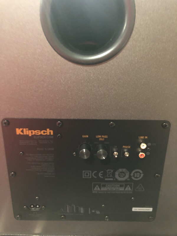 Photo 4 of Klipsch R-120SW Subwoofer, Black