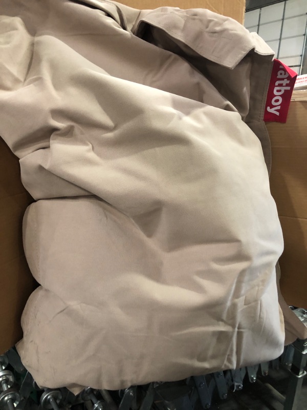 Photo 1 of Fatboy Junior Stonewashed Bean Bag Chair, Taupe, Large