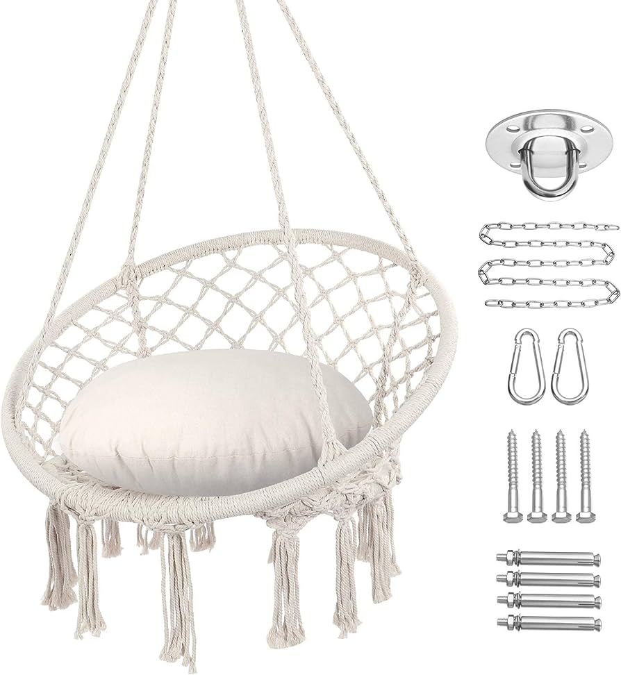 Photo 1 of [READ NOTES]
Y- STOP Hammock Chair Macrame Swing, Max 330 Lbs, 