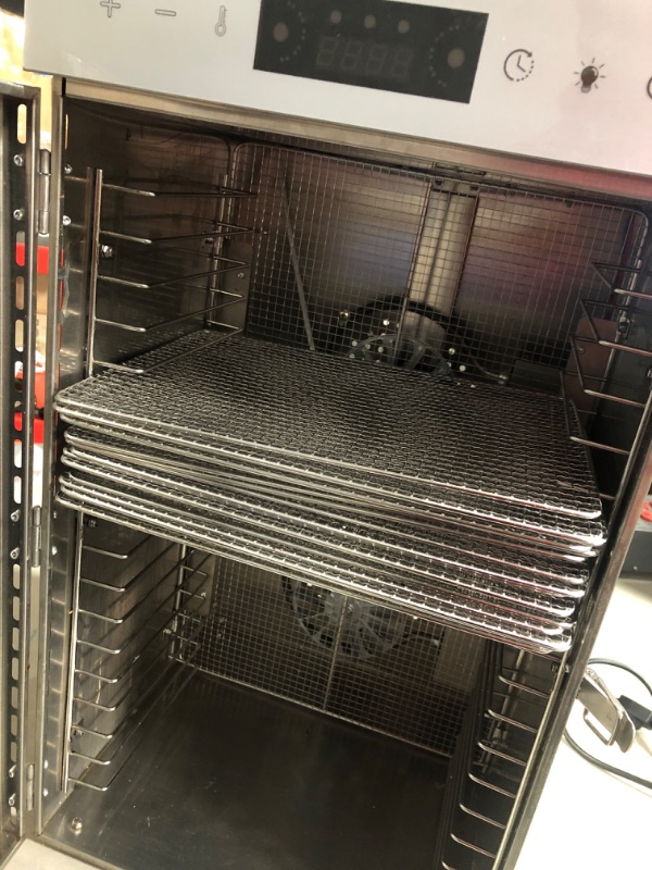 Photo 3 of * used * missing power cord * 21" tall 12" wide * 
Iproods Food Dehydrator Machine, 18 Stainless Steel Trays, Time and Temperature Control